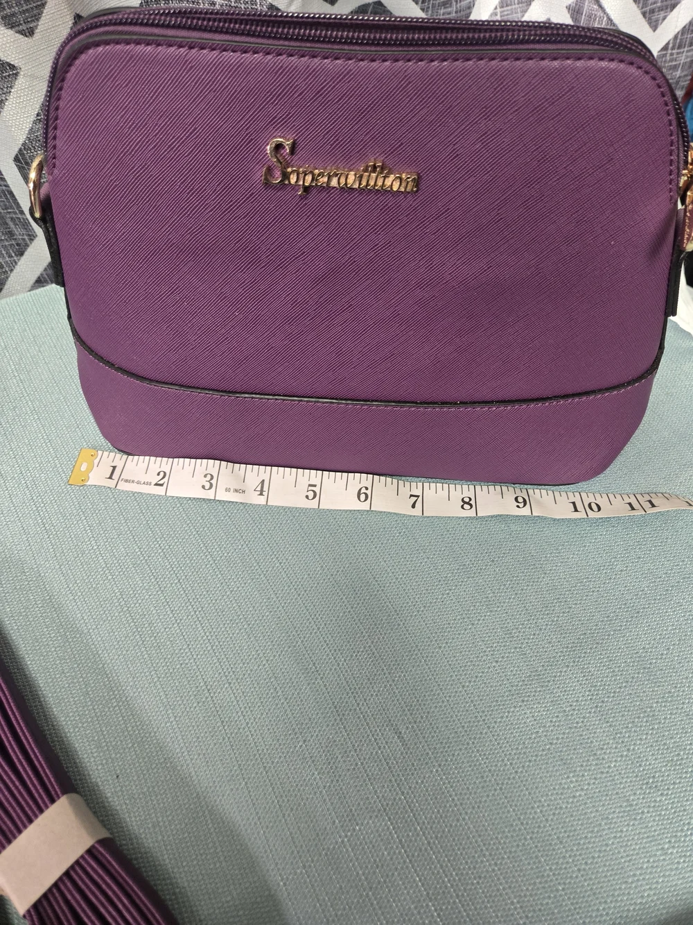 Purple Women's Tote with Matching Accessory Set